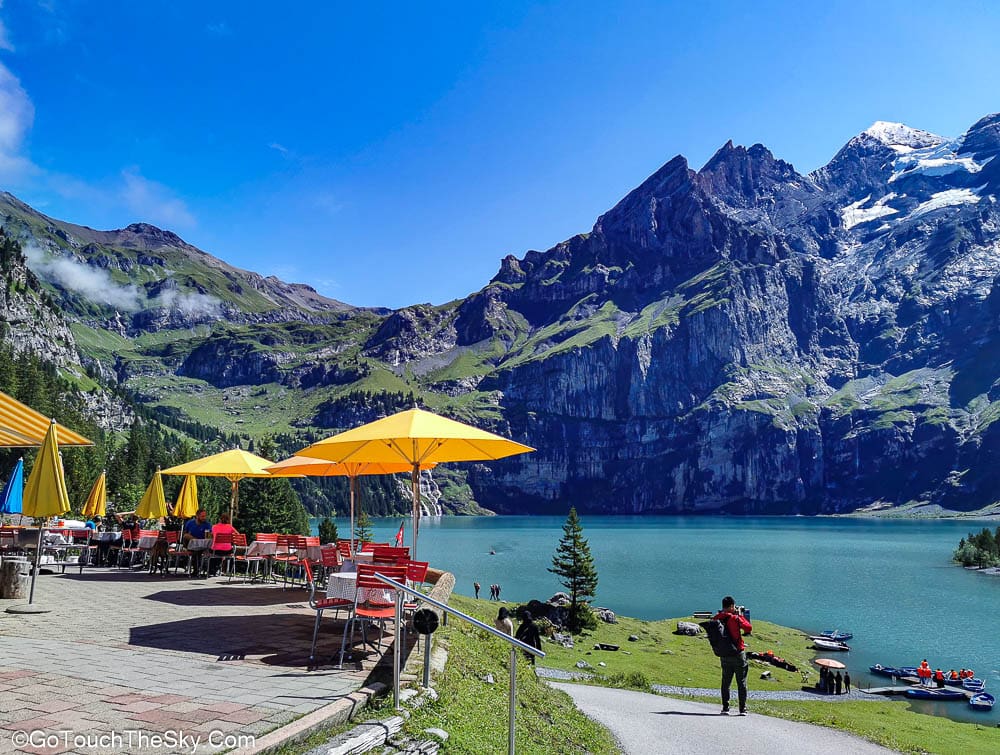 วิวทะเลสาบ Oeschinensee มุมกว้าง