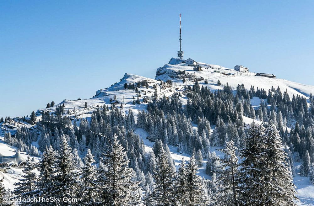 Rigi Kulm ในฤดูหนาวปกคลุมหิมะ