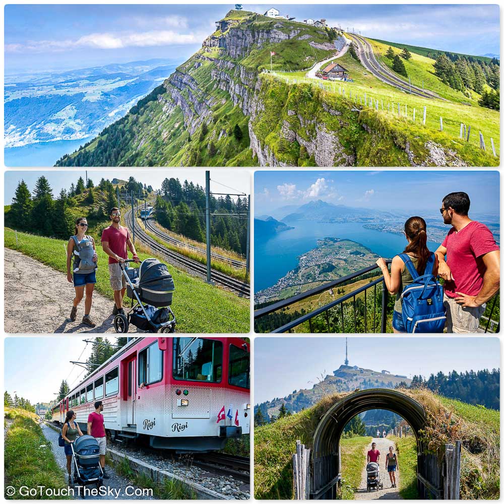 นักท่องเที่ยวเดิน Hiking บน Rigi Kulm