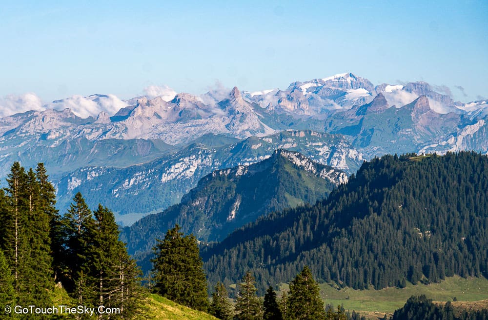 วิวพาโนรามาจากยอดเขา Rigi Kulm