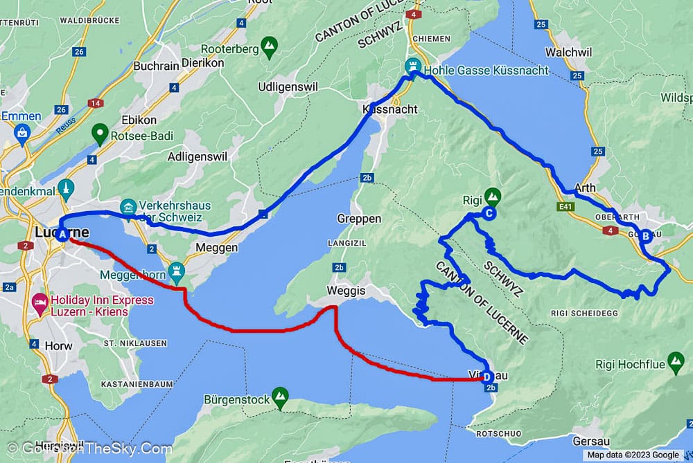 รถไฟ Voralpen-Express ที่สถานี Arth-Goldau