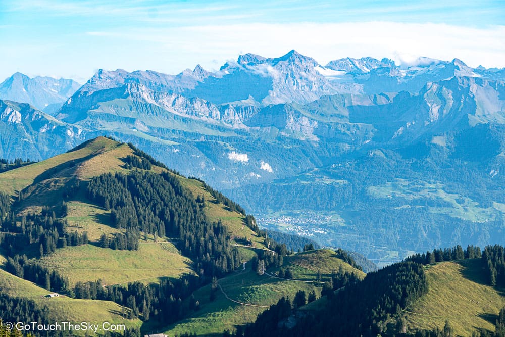 วิวเทือกเขาแอลป์จากยอด Rigi Kulm