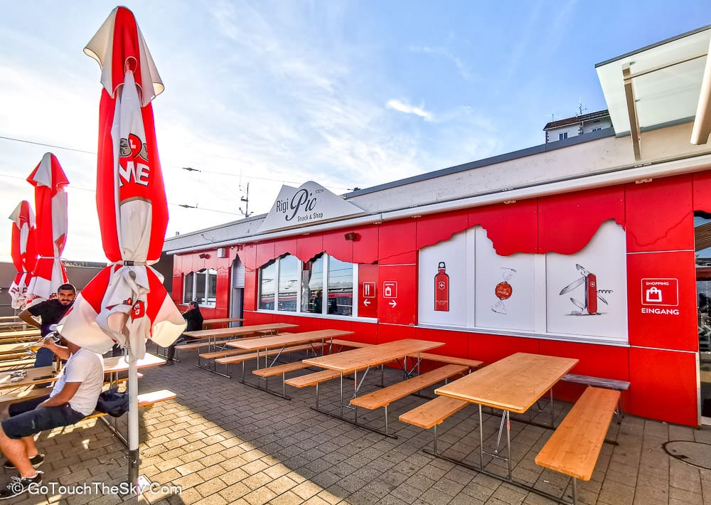 รถไฟขาลงจากยอดเขา Rigi Kulm