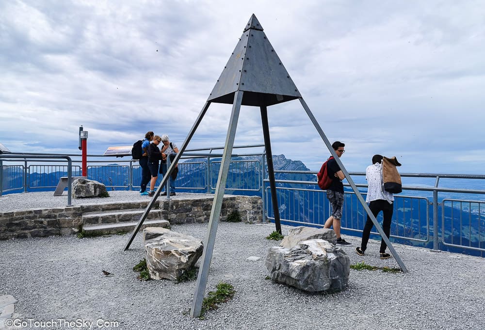 ป้ายบอกทางสู่ Stanserhorn Summit