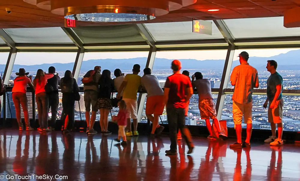วิวรอบทิศทางจากจุดชมวิว Stratosphere Tower ลาสเวกัส