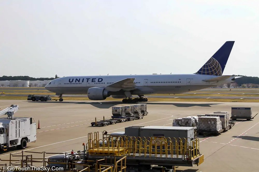 บรรยากาศสนามบินโตเกียว ก่อนขึ้นเครื่อง United Airlines