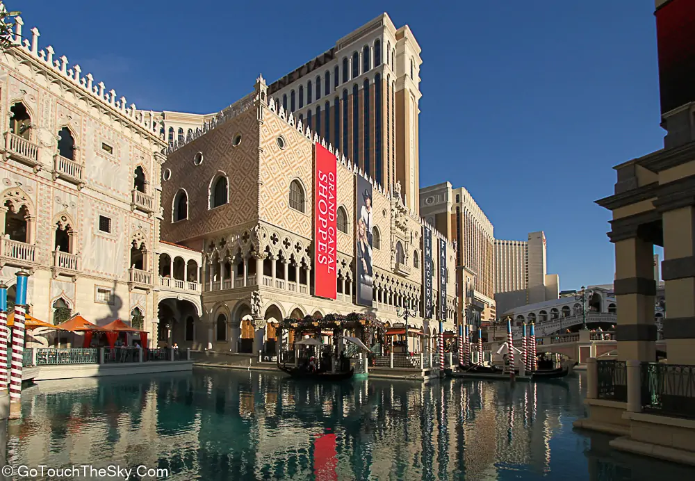 คลองจำลองสไตล์เวนิซภายใน The Venetian Las Vegas