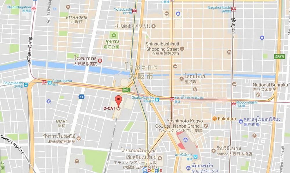 แผนที่จุดขึ้นรถ OCAT