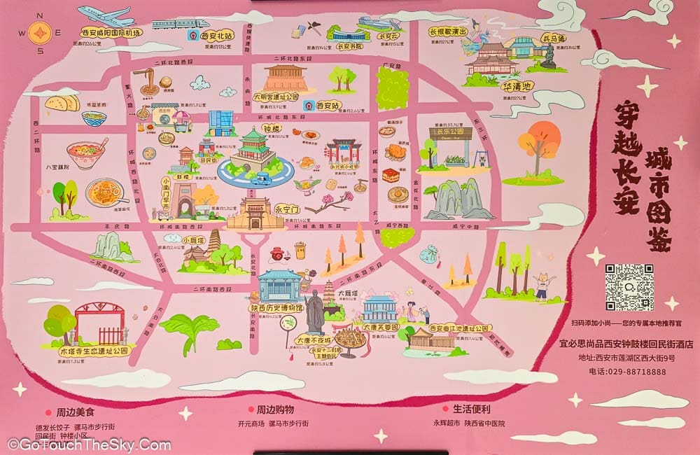ทัศนียภาพจัตุรัสหอระฆังซีอาน