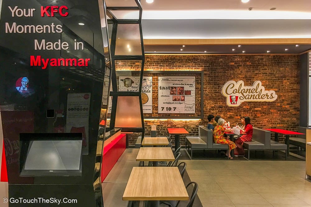 พักเติมพลังที่ KFC ย่างกุ้ง
