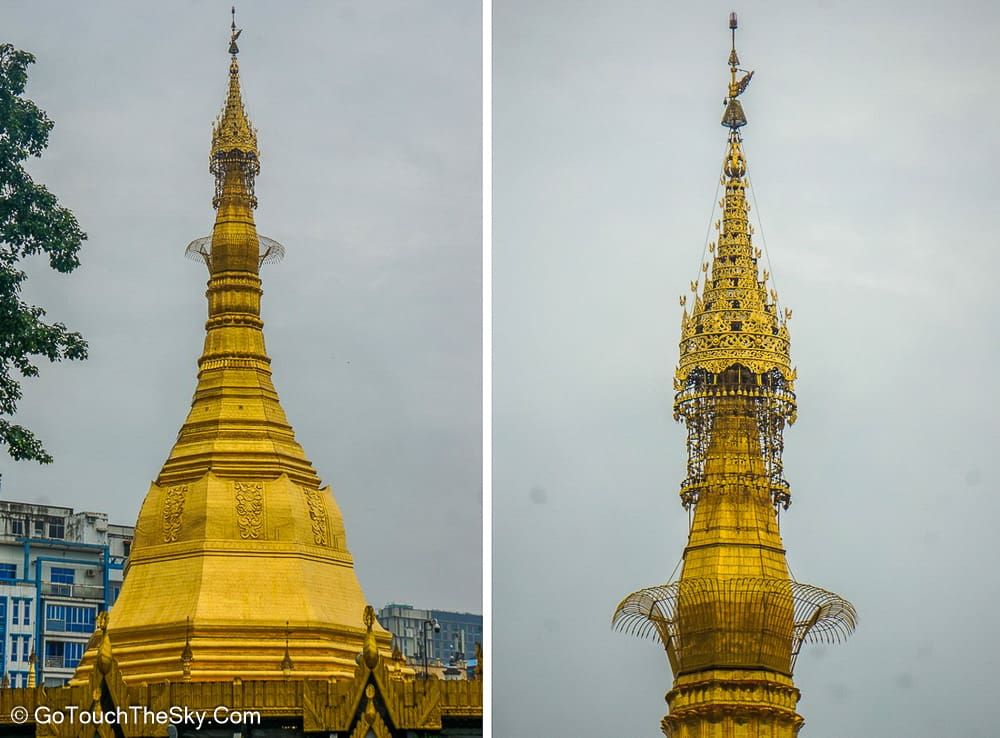 เจดีย์สุเลสีทองอร่าม
